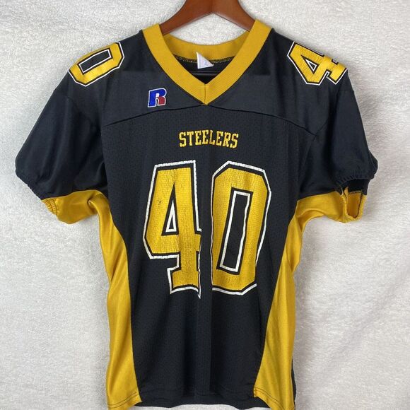 VTG Youth Russell Athletic Pittsburgh Steelers Mesh 40 Jersey Size L Made In USA - Picture 1 of 11